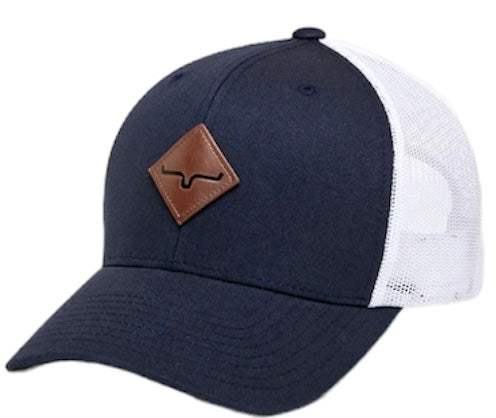 Men's Kimes Ranch Navy Cap with Leather Patch