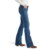 Ladies Wrangler Straight Leg Medium Wash Jean