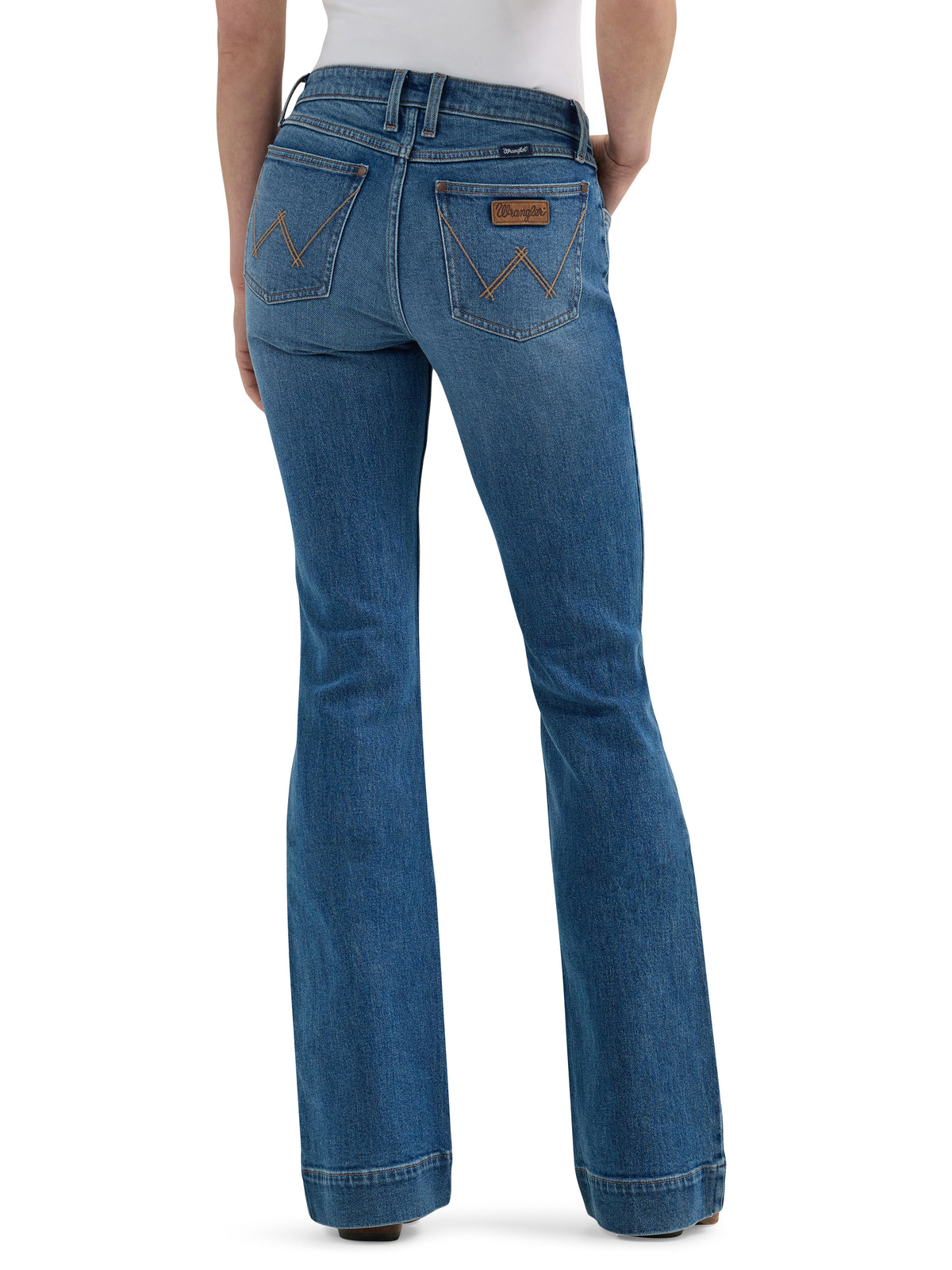Ladies Wrangler Medium Wash Trouser Jean