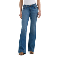 Ladies Wrangler Medium Wash Trouser Jean