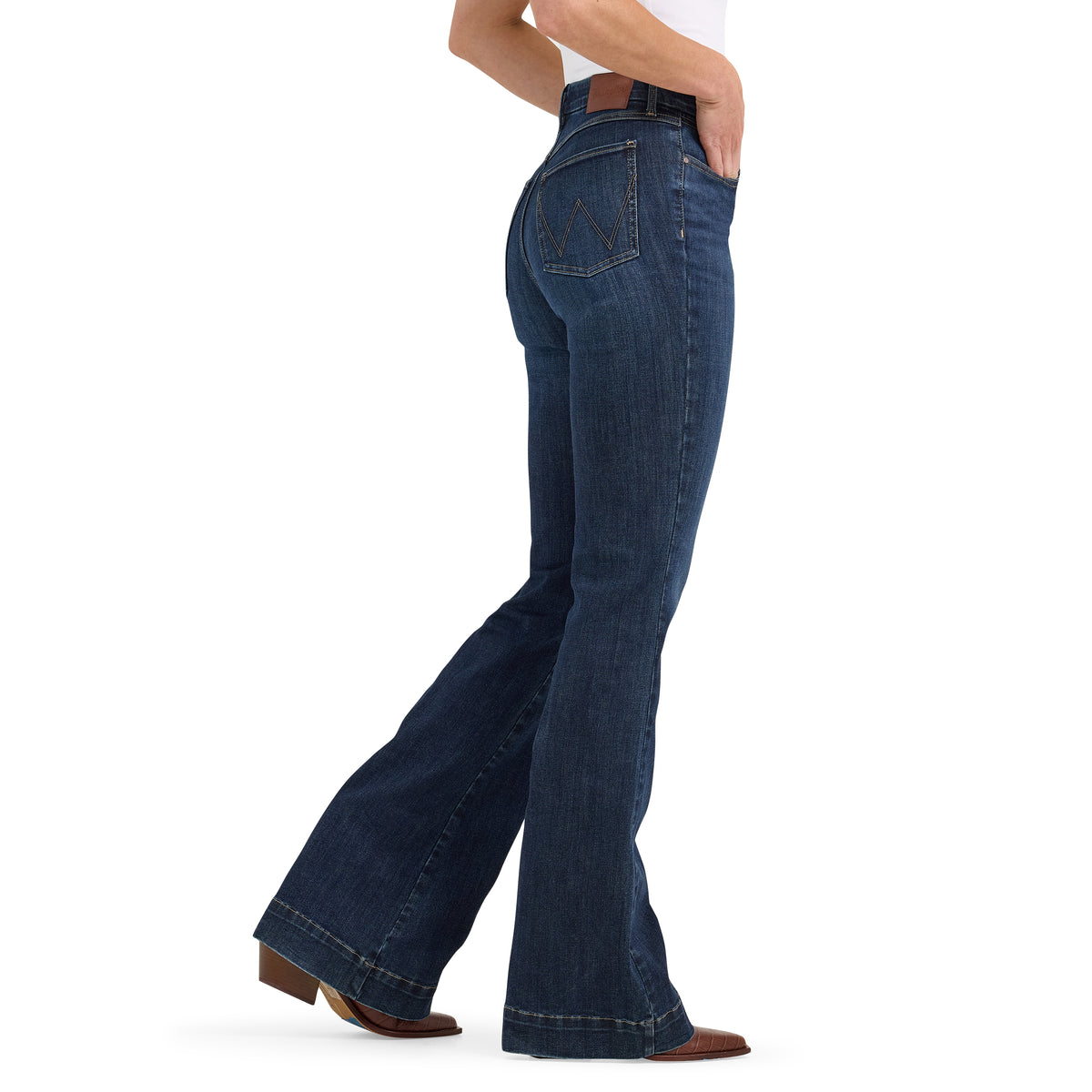 Ladies Wrangler Bespoke Dark Wash Trouser
