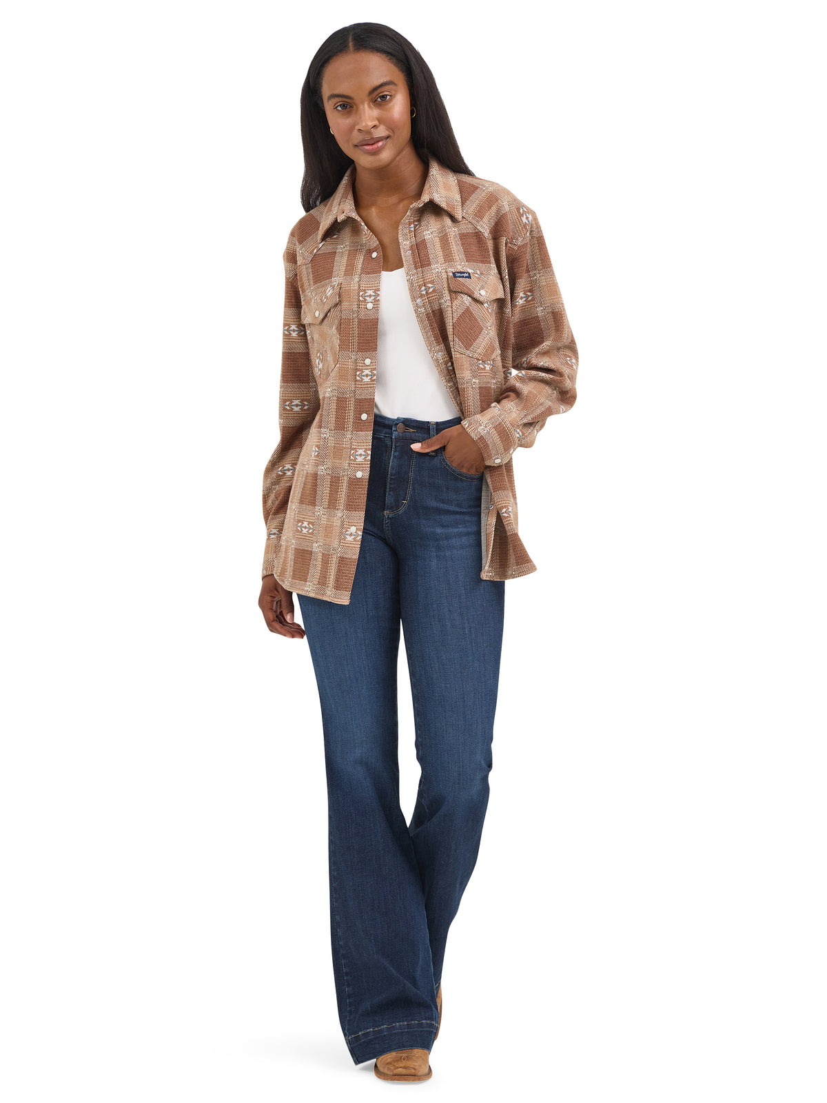 Ladies Wrangler Bespoke Dark Wash Trouser