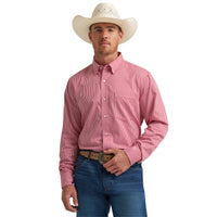 Men's Wrangler Red/White Gingham Shirt