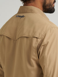 Men's Wrangler Khaki Western Performance Shirt