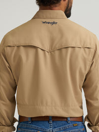 Men's Wrangler Khaki Western Performance Shirt