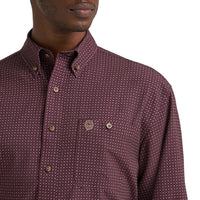 Men's Wrangler Deep Burgundy Shirt