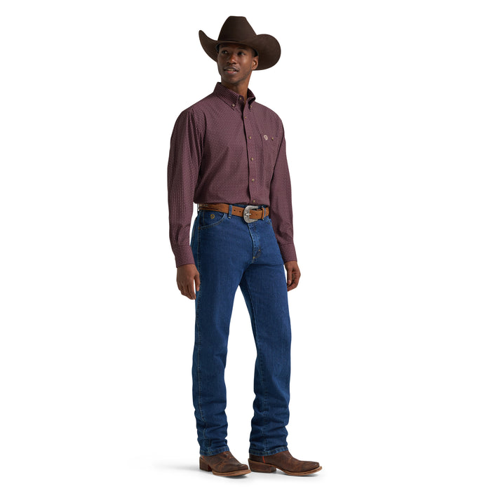 Men's Wrangler Deep Burgundy Shirt