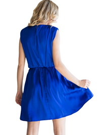 Women's Royal Blue Sleeveless Dress