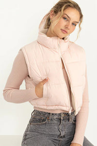 Women's Reversible Dusty Pink Vest