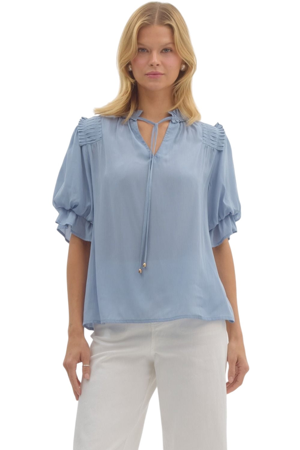 Ladies Chambray Blouse