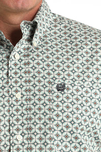 Men’s Cinch Blue Print Shirt