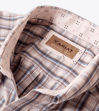Men’ Ariat Wolcott Barely Pink Short Sleeve Shirt