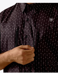 Men’s Ariat Black Printed VentTEK Classic Fit Shirt