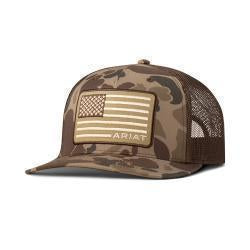 Ariat Camo Patch Flag Cap