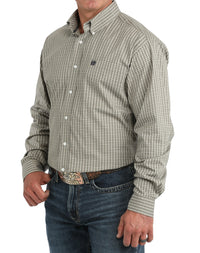 Men’s Cinch Olive Plaid Button Down Shirt