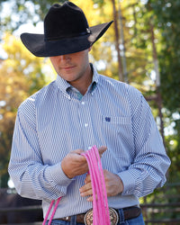 Men’s Cinch Blue Stripe Button Down Shirt