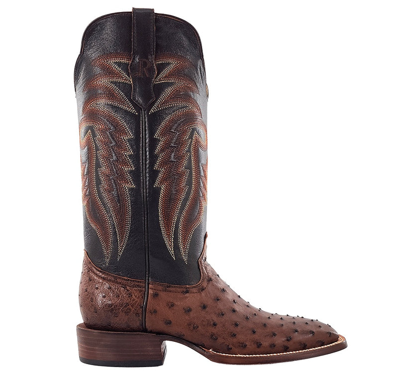 Men's R.Watson Kango Tabac Bruciato Full Quill Ostrich