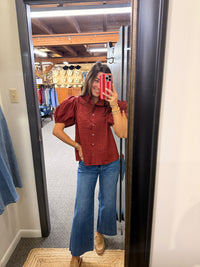 Ladies Dusty Maroon Blouse