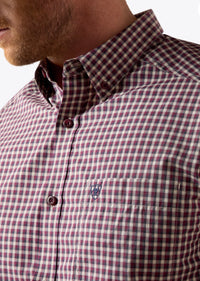 Men's Ariat Pro Series Blue Nigh Plaid Shirt