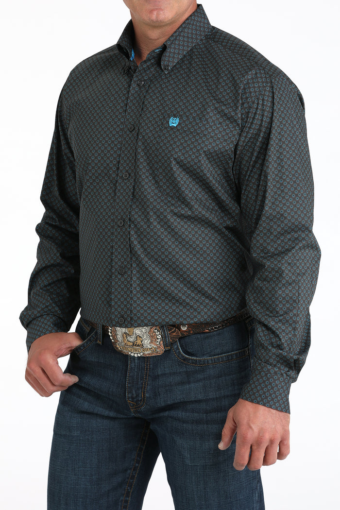 Men's Cinch Charcoal Pattern Shirt