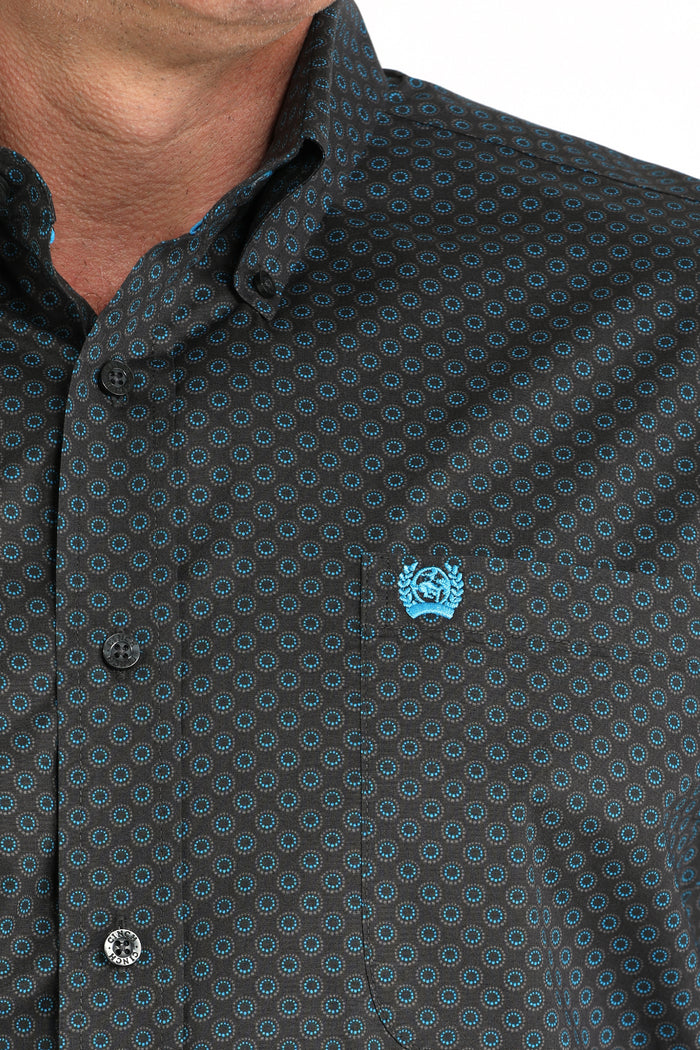 Men's Cinch Charcoal Pattern Shirt