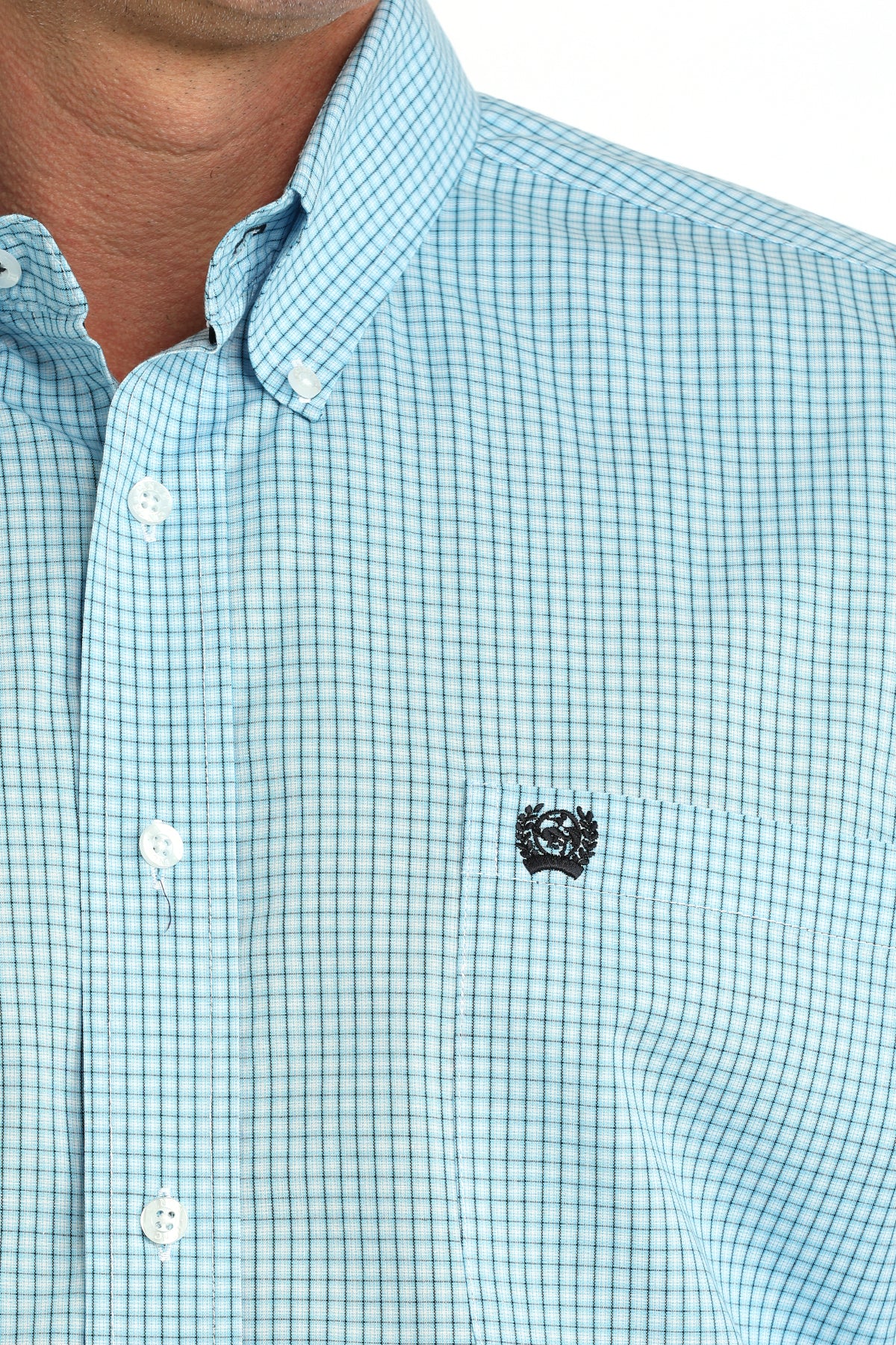 Men's Cinch Blue Plaid Shirt