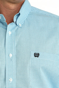 Men's Cinch Blue Plaid Shirt
