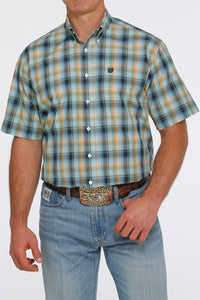Men's Cinch SS Multi Plaid Shirt