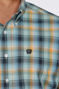 Men's Cinch SS Multi Plaid Shirt