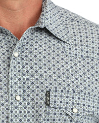 Men's Cinch Arenaflex White/Grey Shirt