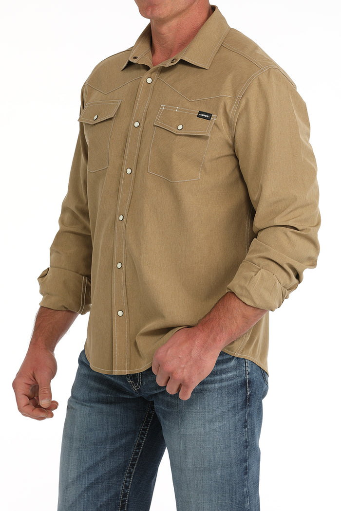 Men's Cinch Cowboy Collection Tan Shirt