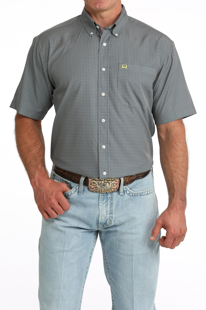 Men's Cinch Gray Arenaflex Short Sleeve Shirt