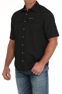 Men's Cinch Solid Black Outdoor Shirt