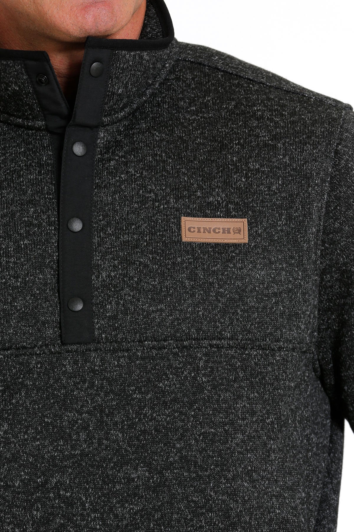Men's Cinch Charcoal Pull Over Sweater