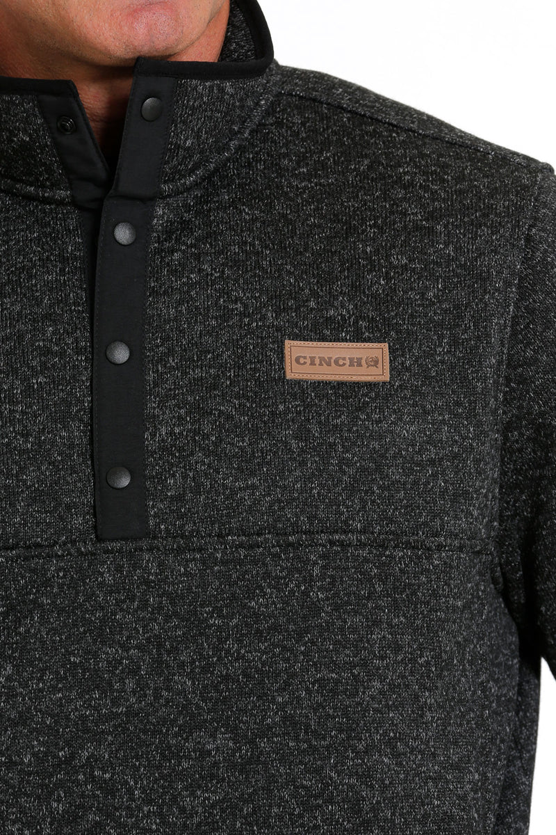 Men's Cinch Charcoal Pull Over Sweater