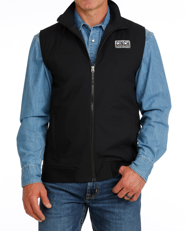 Men's Cinch Lightweight Black Vest