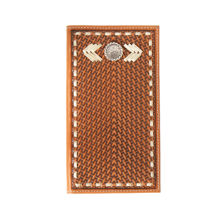 Nocona Rodeo Style Rawhide Lace Concho Wallet