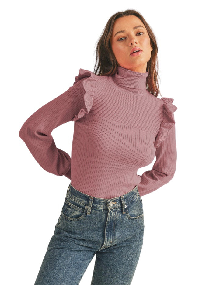 Women's Slate Rose Sweater