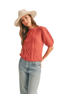 Women's Auburn Short Sleeve Sweater