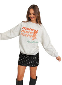Women's Long Sleeve "Merry Christmas" Sweater