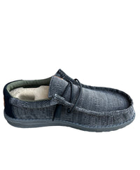 Men's Hey Dude Wally Grid Black
