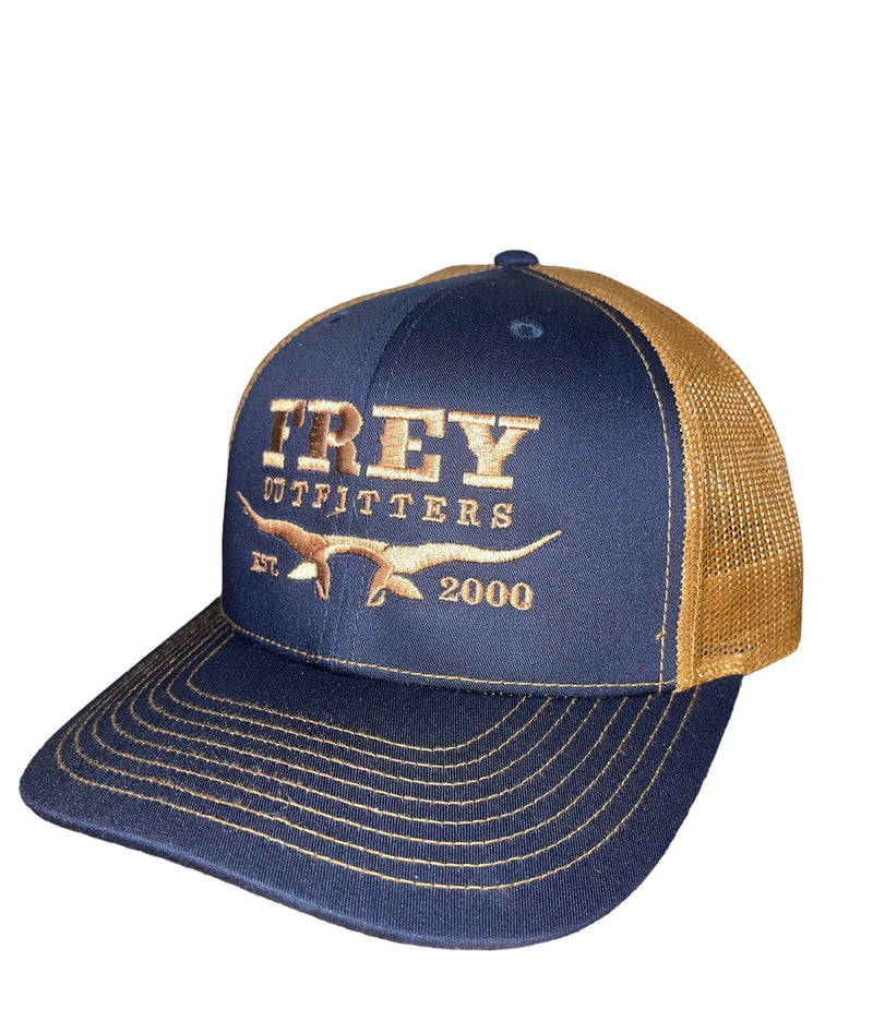 Frey Outfitters Navy/ Caramel Cap