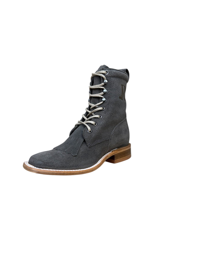 Ladies R.Watson Charcoal Lace Up Boots