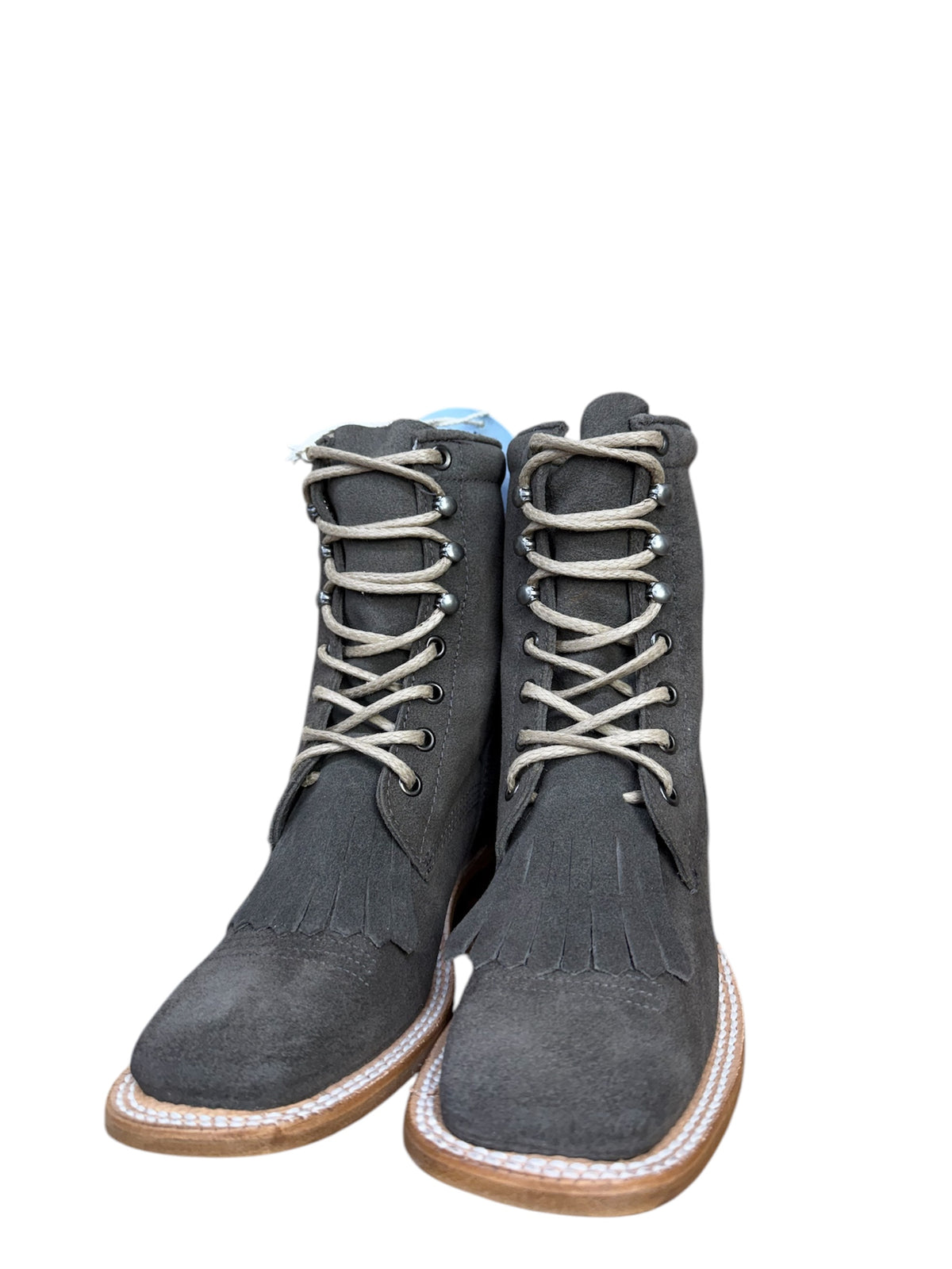 Ladies R.Watson Charcoal Lace Up Boots