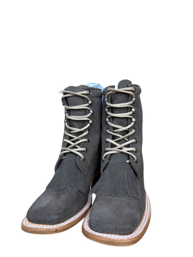 Ladies R.Watson Charcoal Lace Up Boots