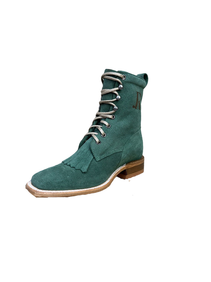 Ladies R.Watson Teal Lace Up Boots