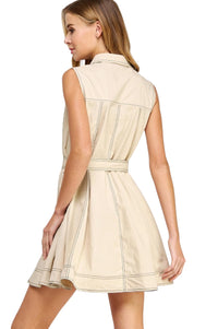 Ladies Contrast Mini Dress