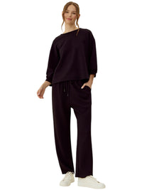 Ladies Black Textured Set