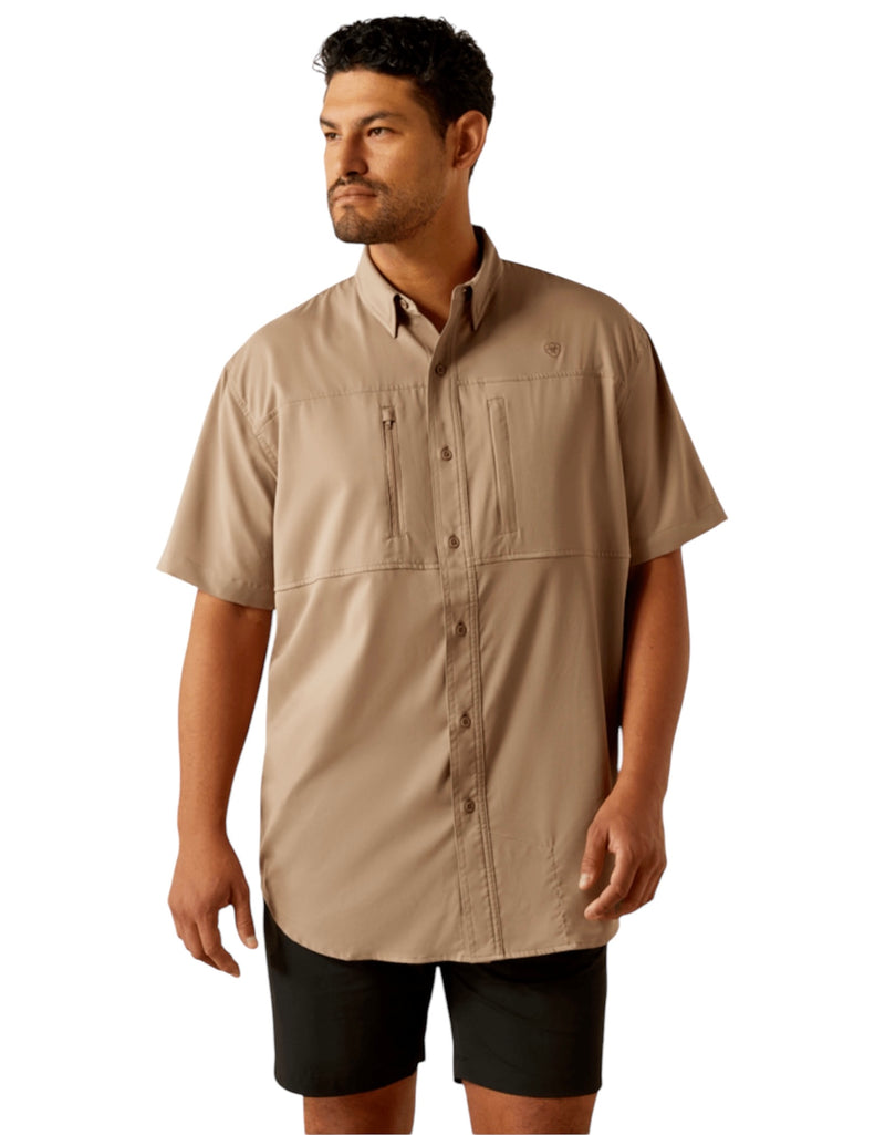 Men’s VenTEK Taupe Grey Classic Fit Shirt