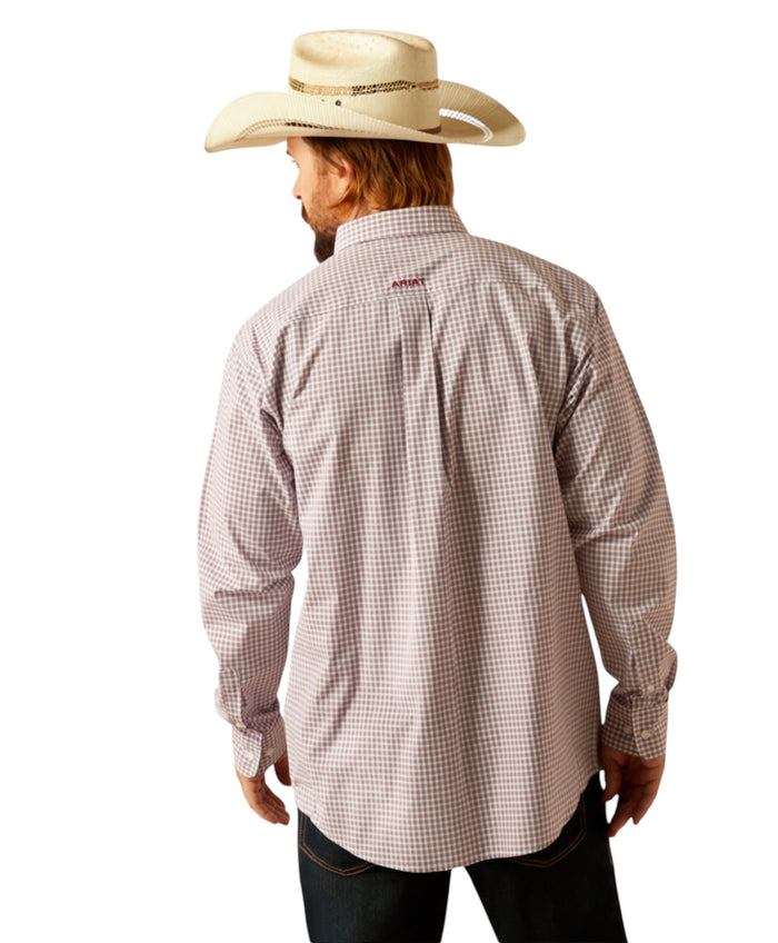 Men’s Ariat Glen Red Plaid Classic Fit Shirt